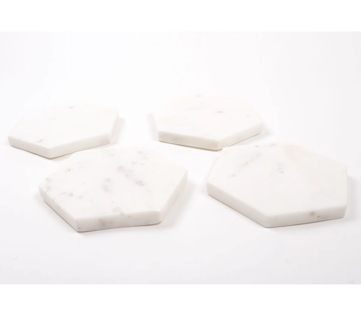 Buckingham Marble 4 Piece Coaster Set (Set of 4) | Wayfair North America