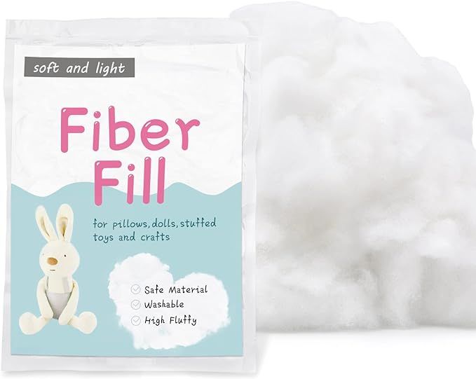 100g/3.5oz Polyester Fiber Fill, Stuffing Pillow Filling Stuffing Cushion Filling, Batting High R... | Amazon (US)