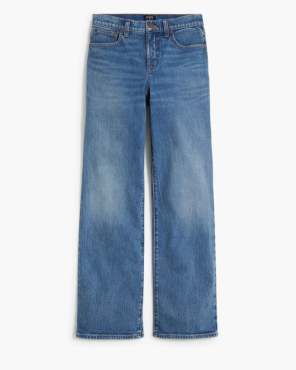 Petite wide-leg full-length jean in all-day stretch | J.Crew Factory