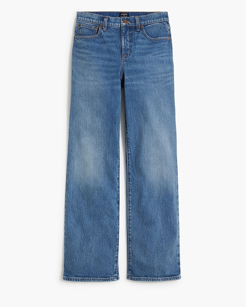 Petite wide-leg full-length jean in all-day stretch | J.Crew Factory