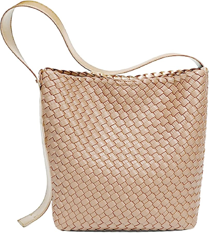 Fashion Woven Tote Bag for Women, Female Hobo Bag, Beach Handbag Purse, Travel Shoulder Bag with ... | Amazon (US)