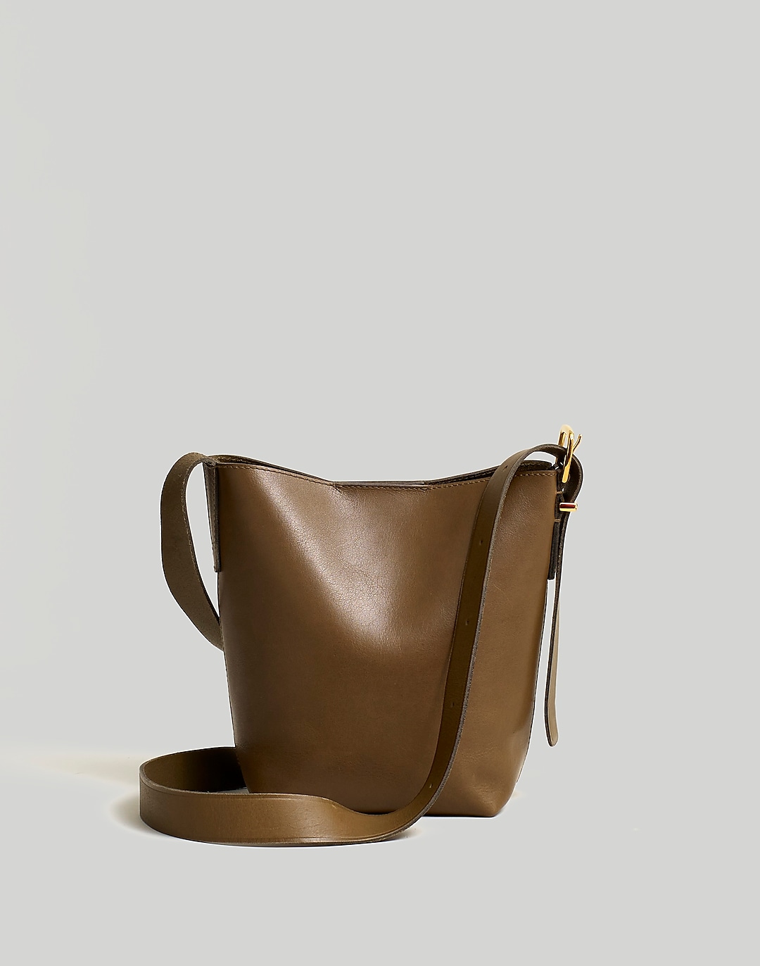 The Essential Mini Bucket Tote in Leather | Madewell