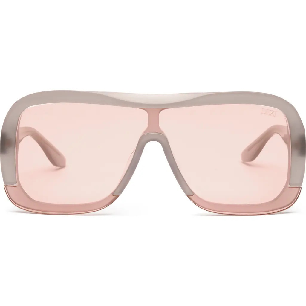 DEZI Afters Shield Sunglasses in Gray /Warm Copper Brown at Nordstrom | Nordstrom