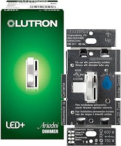 Lutron Ariadni/Toggler LED+ Dimmer | 150-Watt, Single-Pole/3-Way | AYCL-153P-WH | White | Amazon (US)