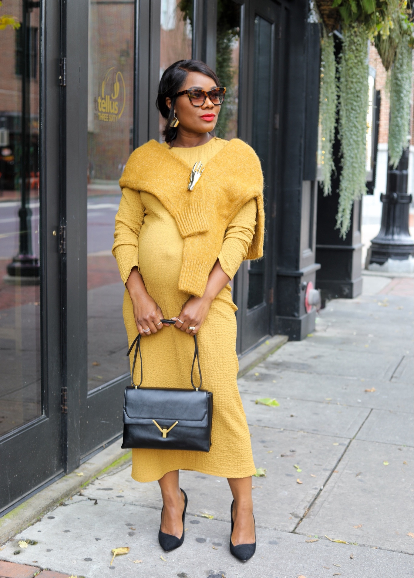 A cute fall outfit for work, lunch, business meetings, brunch and more. 
You can style this look with boots, kicks, sandals and flats. 

I’m wearing a M
Sweater is L


#falloutfit #sweater #falldress 

#LTKfindsunder50 #LTKSeasonal #LTKworkwear