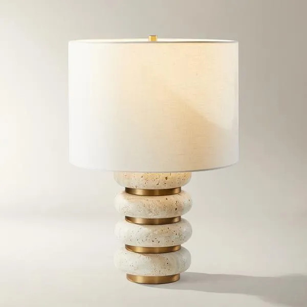 Sloane Travertine Table Lamp | Z Gallerie