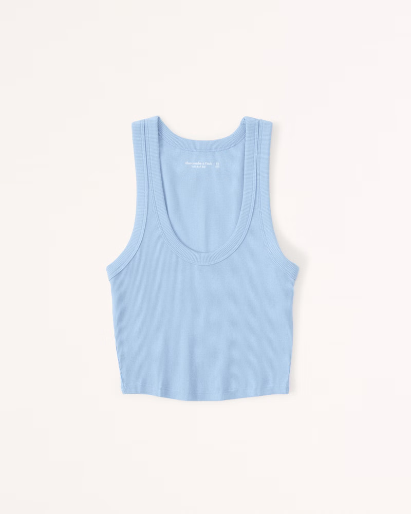 Women's Essential Scoopneck Tank | Women's | Abercrombie.com | Abercrombie & Fitch (US)