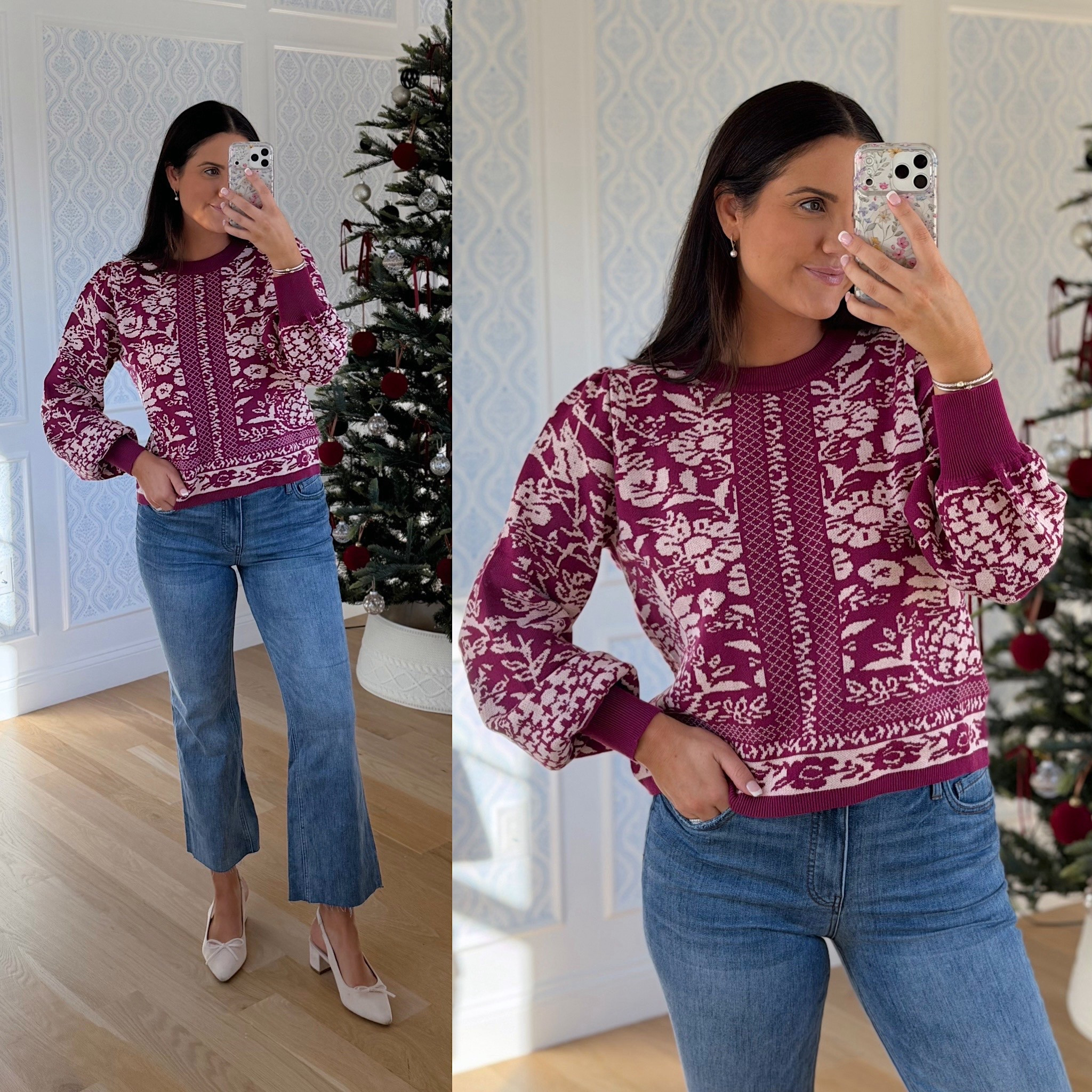 Such a great way to dress up an every day sweater!

#LTKootd #LTKHoliday #LTKFindsUnder100