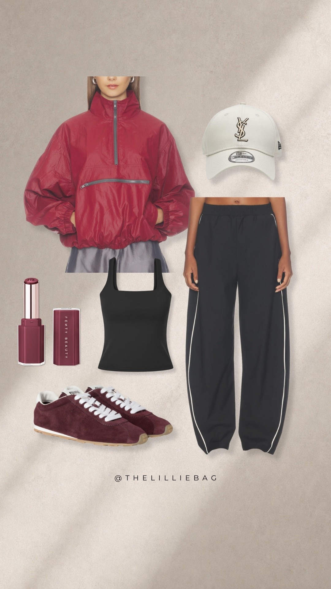 Pre-fall dressing = sporty layers + rich color combos 🍂🤌🏼 This burgundy windbreaker with the track pants and suede sneakers is SUCH a good transitional look. Comfy, but still looks put together.

Burgundy outfit, pre fall outfit, casual fall outfit, track pants outfit, sporty chic outfit

#LTKootd #LTKSeasonal