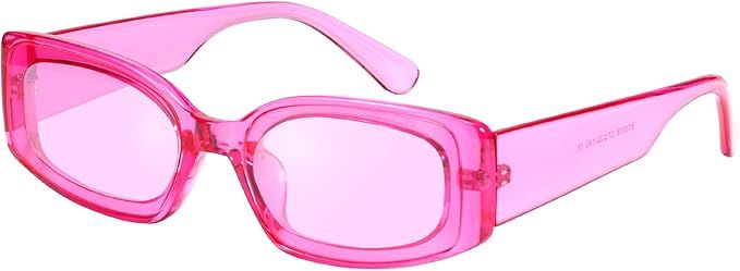 FEISEDY Creative Rectangle Sunglasses Women Fashion Thick Frame UV400 Protection B2462 | Amazon (CA)