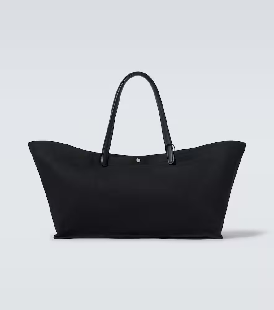 The Row Idaho XL leather-trimmed canvas tote bag | Mytheresa (US/CA)