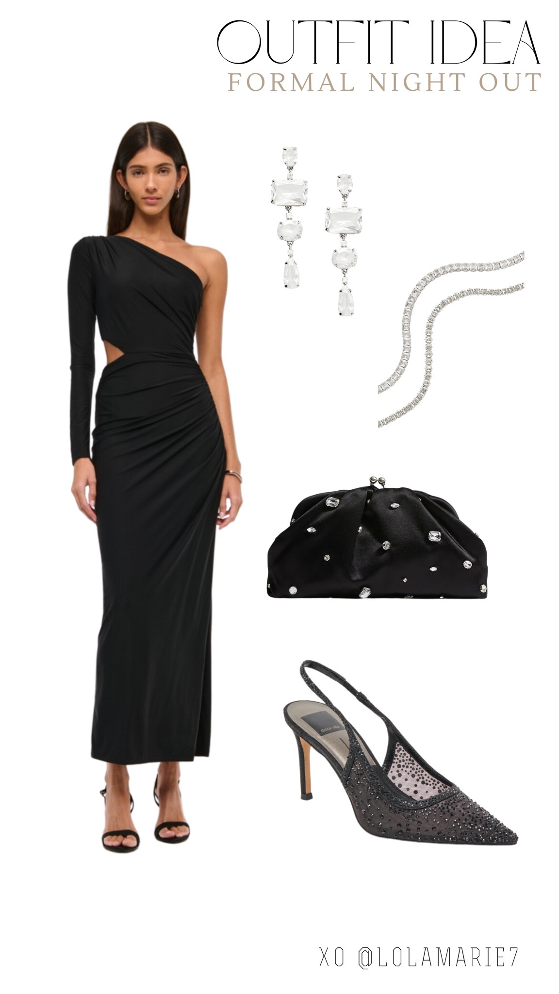 Formal Night Out ✨ 

#formaldress #formalwedding #blacktie #weddingguest 

#LTKShoeCrush #LTKFindsUnder100 #LTKStyleTip