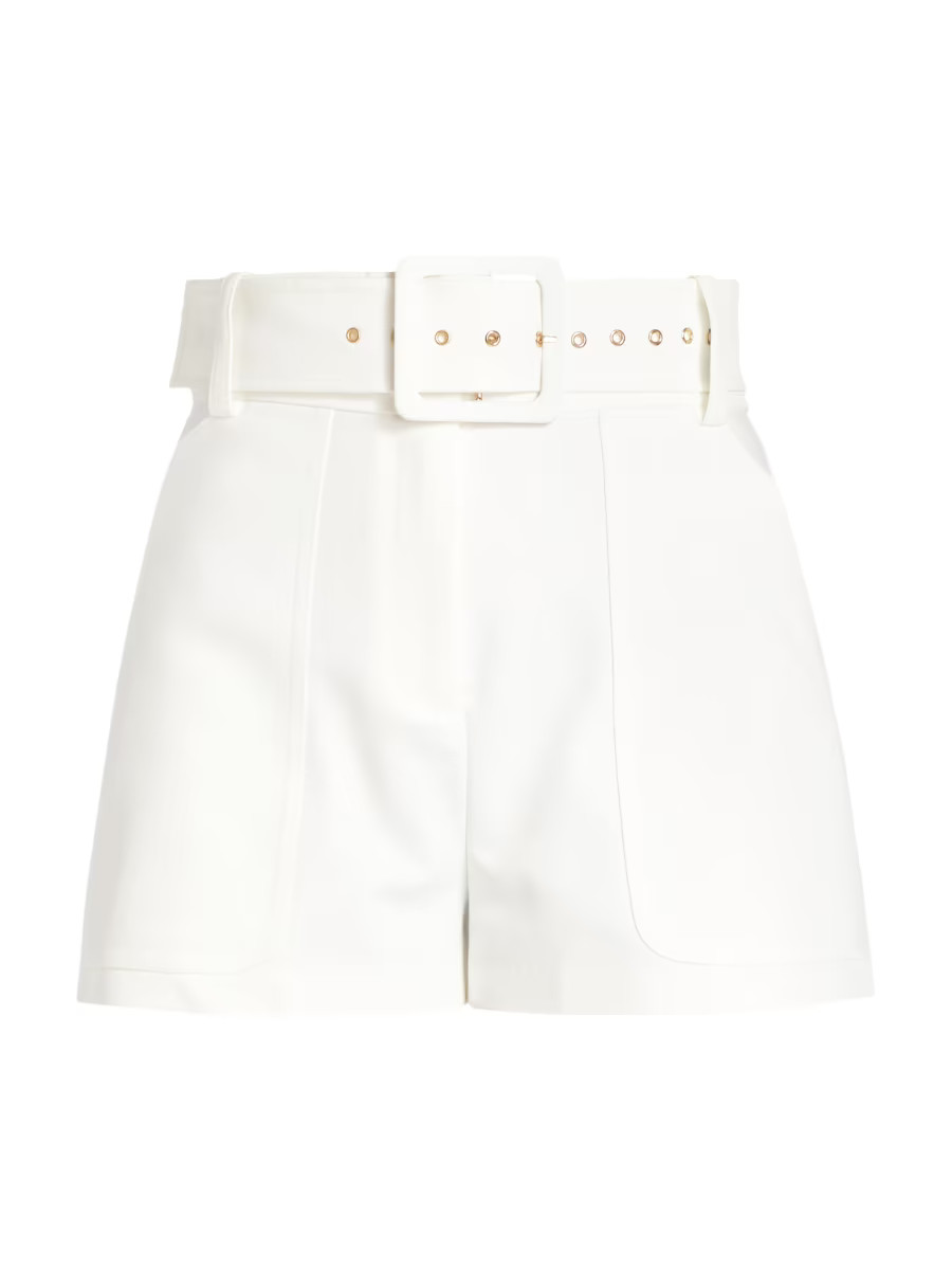 Kasey Belted High-Rise Shorts | Saks Fifth Avenue