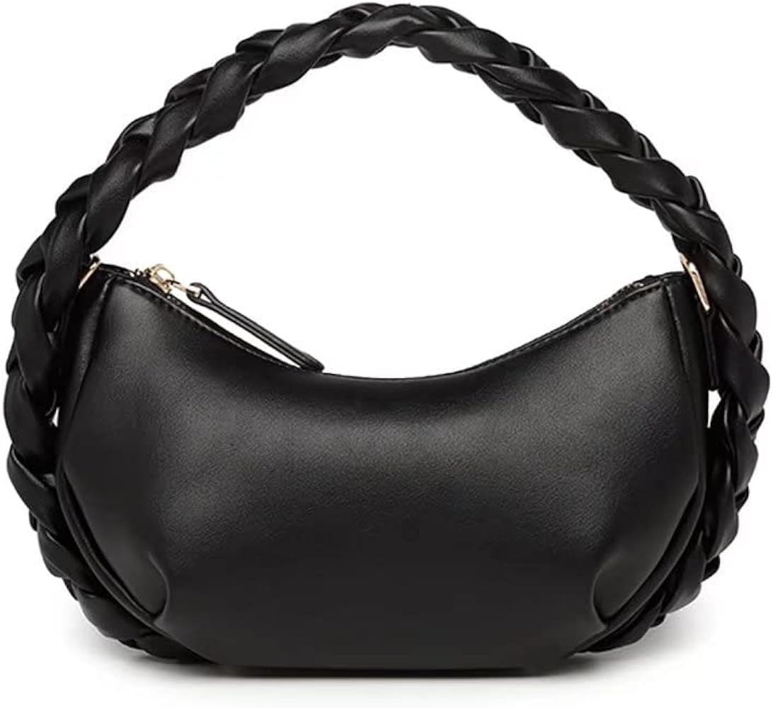 Women's Cloud Pouch Bag Dumpling Crossbody Purses- Soft Leather Fashion Ruched Handbag Small Top-han | Amazon (US)