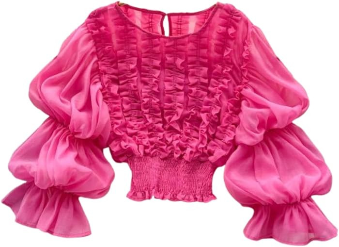 CUTEGAL Bell Sleeve Tops for Women Dressy Tops for Evening Wear Sexy Party Lace Blouses | Amazon (US)