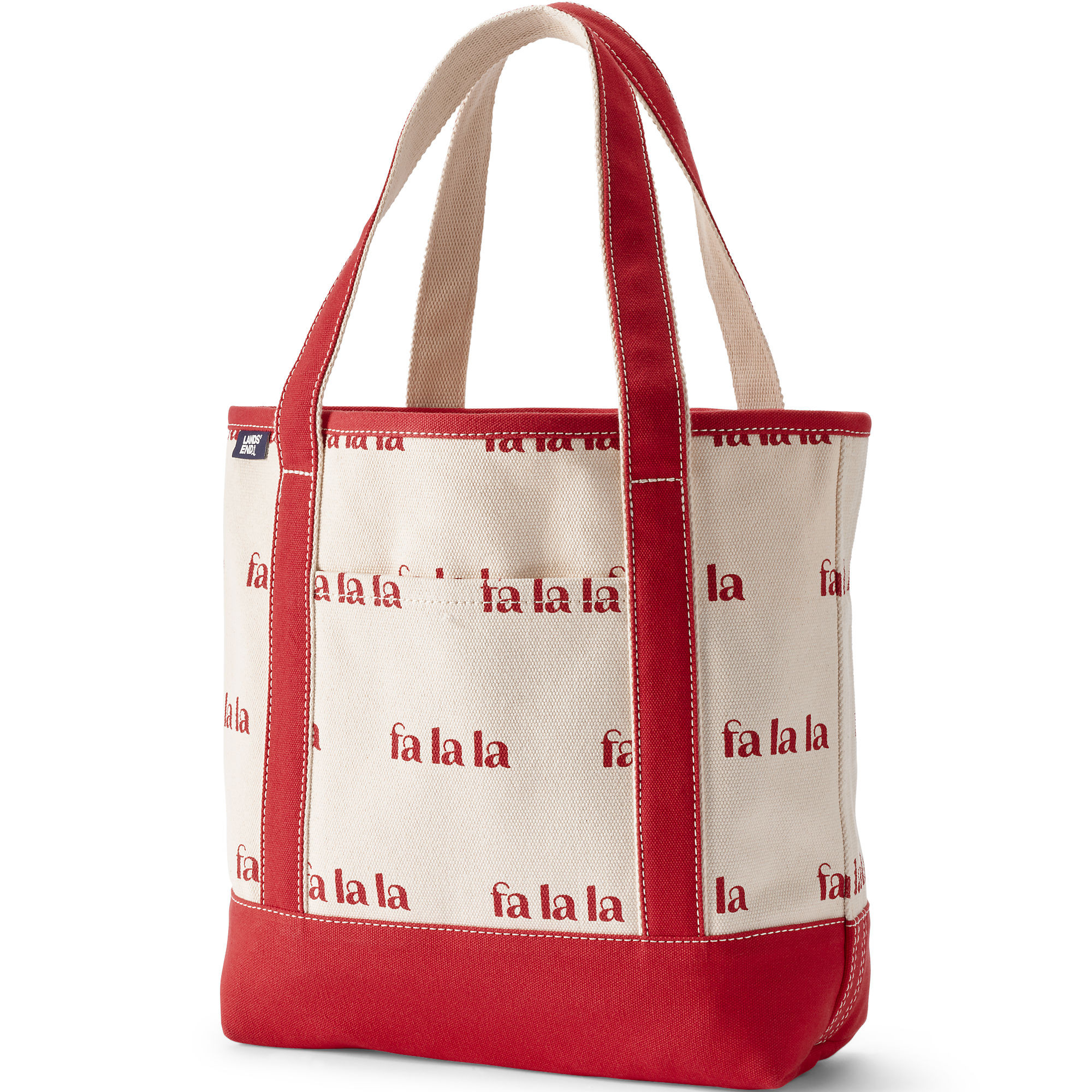 Medium Print 5 Pocket Open Top Canvas Tote Bag | Lands' End (US)