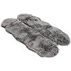 Silky Super Soft Gray Faux Sheepskin Shag Rug Faux Fur - Machine Washable Great for Photography o... | Amazon (US)