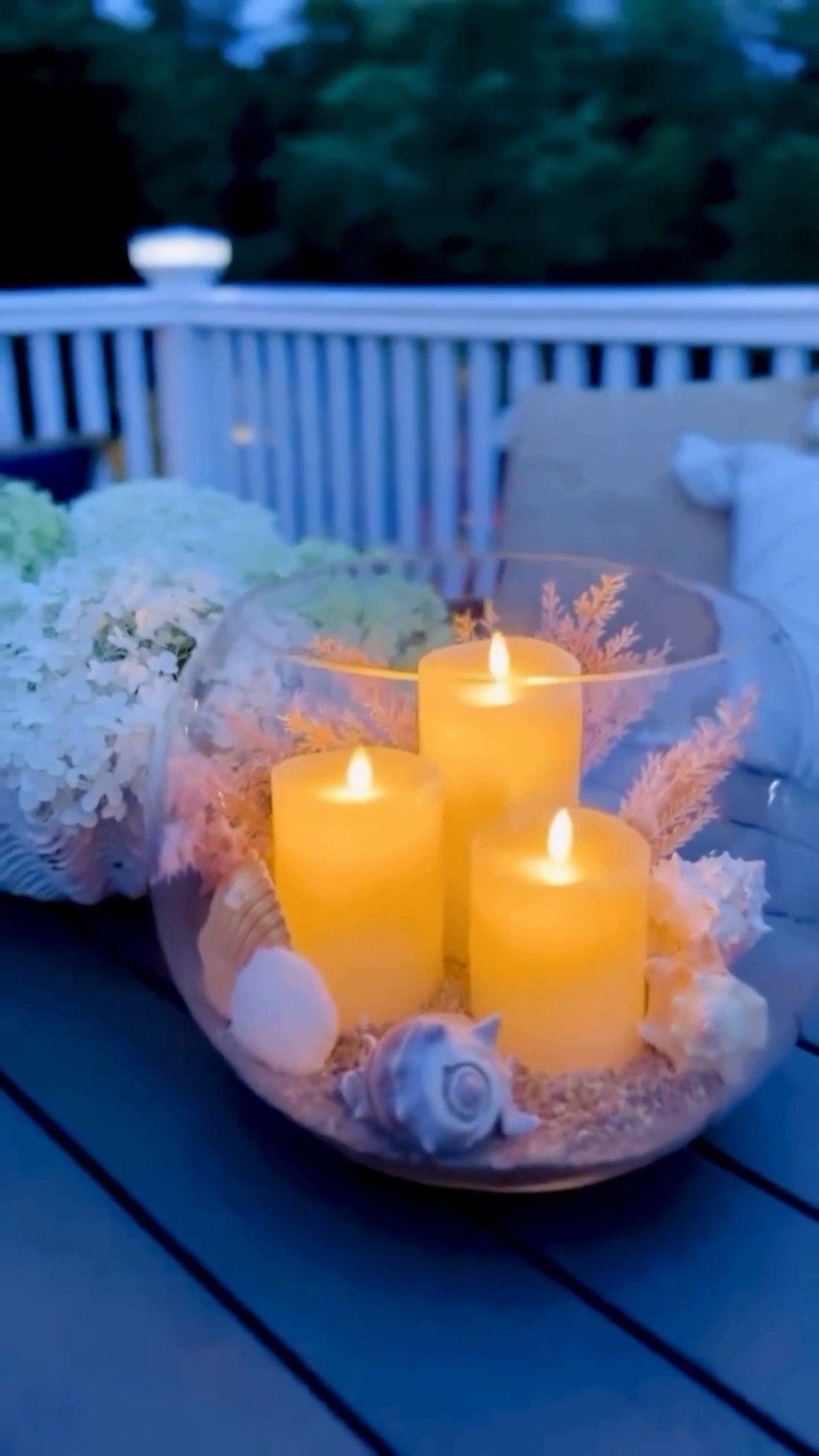 Seashell + Candle Aquarium 🐚 creates a dreamy, soft and tranquil arrangement perfect for coastal inspired home decor, a special gathering or centerpiece this summer. 

#LTKSeasonal #LTKHome #LTKStyleTip