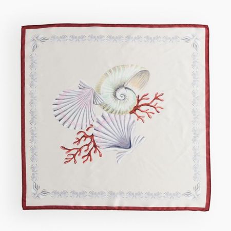Seashell print scarf 

#LTKSeasonal #LTKstyletip #LTKfindsunder50