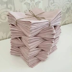 Cloth napkins. Pastel European Washed Linen Napkin set. | Etsy Portugal | Etsy (EU)