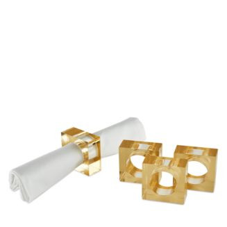 Lucite Napkin Rings, Set of 4 | Bloomingdale's (US)