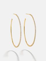 Niata 18K Gold Earrings - 40MM | BaubleBar (US)