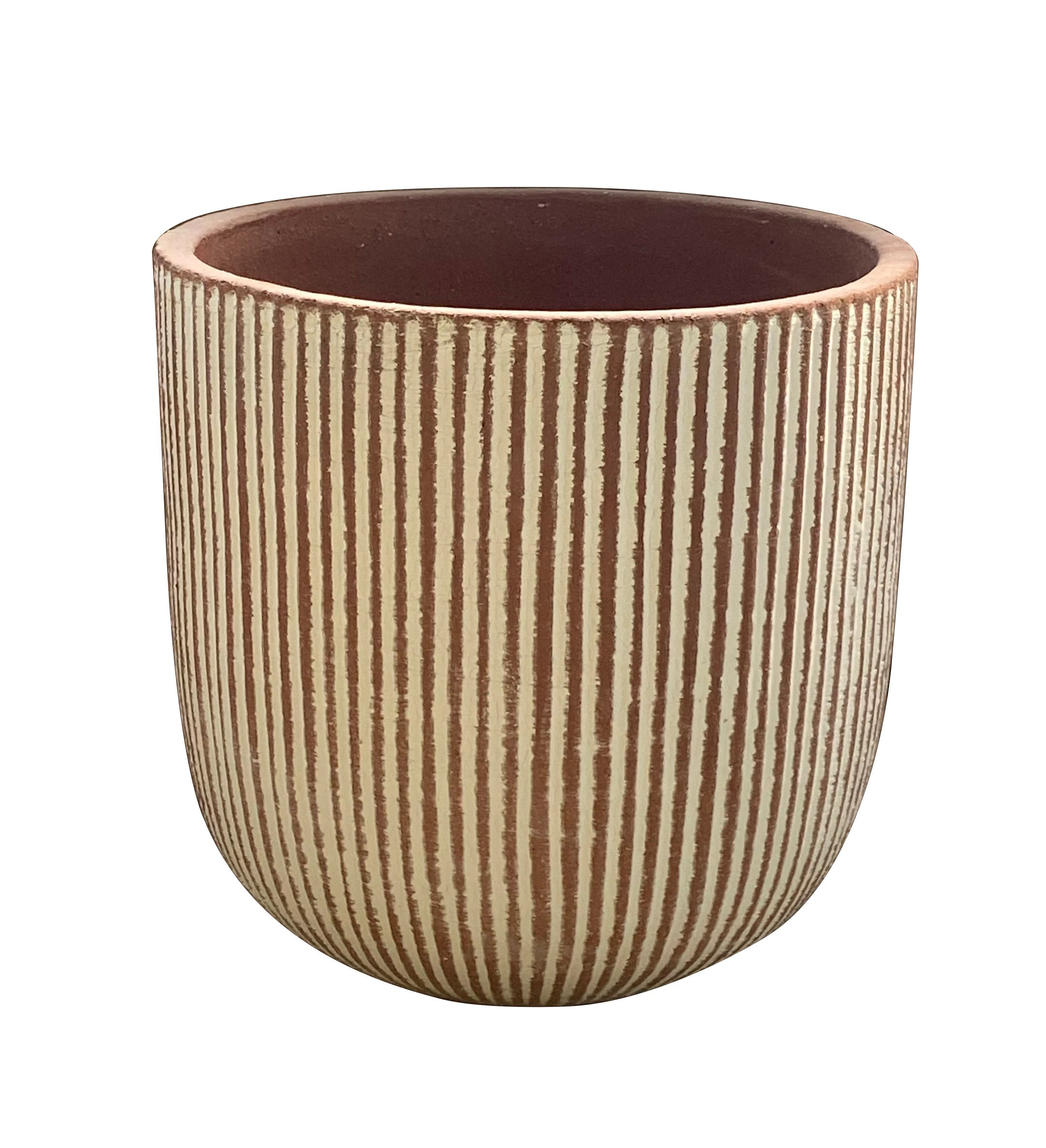 allen + roth Round 11.81-in W x 12.0-in L x 11.81-in H Blush Terra Cotta Terracotta Indoor/Outdoor Planter Large | 530302 | Lowe's