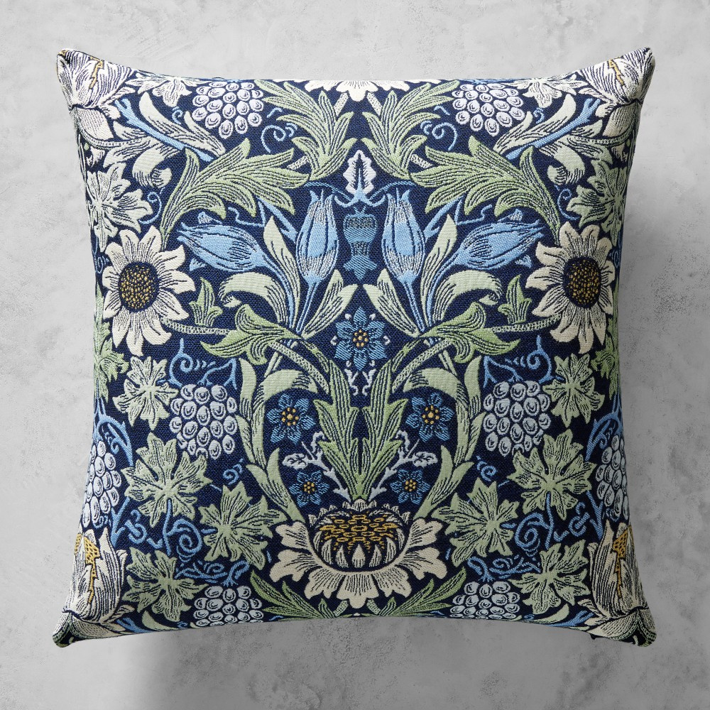 Morris & Co. x Williams Sonoma Home Reversible Performance Pillow Cover, Larkspur | Williams-Sonoma