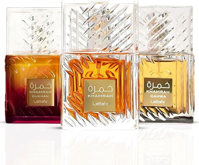 Lattafa Khamrah, Khamrah Qahwa & Khamrah Dukhan Eau De Parfum Sprays 100ML (3.4 OZ) – Unisex Lo... | Amazon (US)