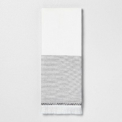 Hand Towel Microstripe Gray - Hearth & Hand™ with Magnolia | Target