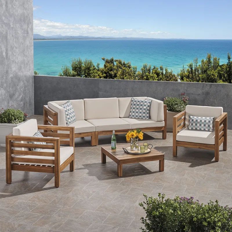 Maher 4 Piece Sofa Seating Group with Cushions | Wayfair North America