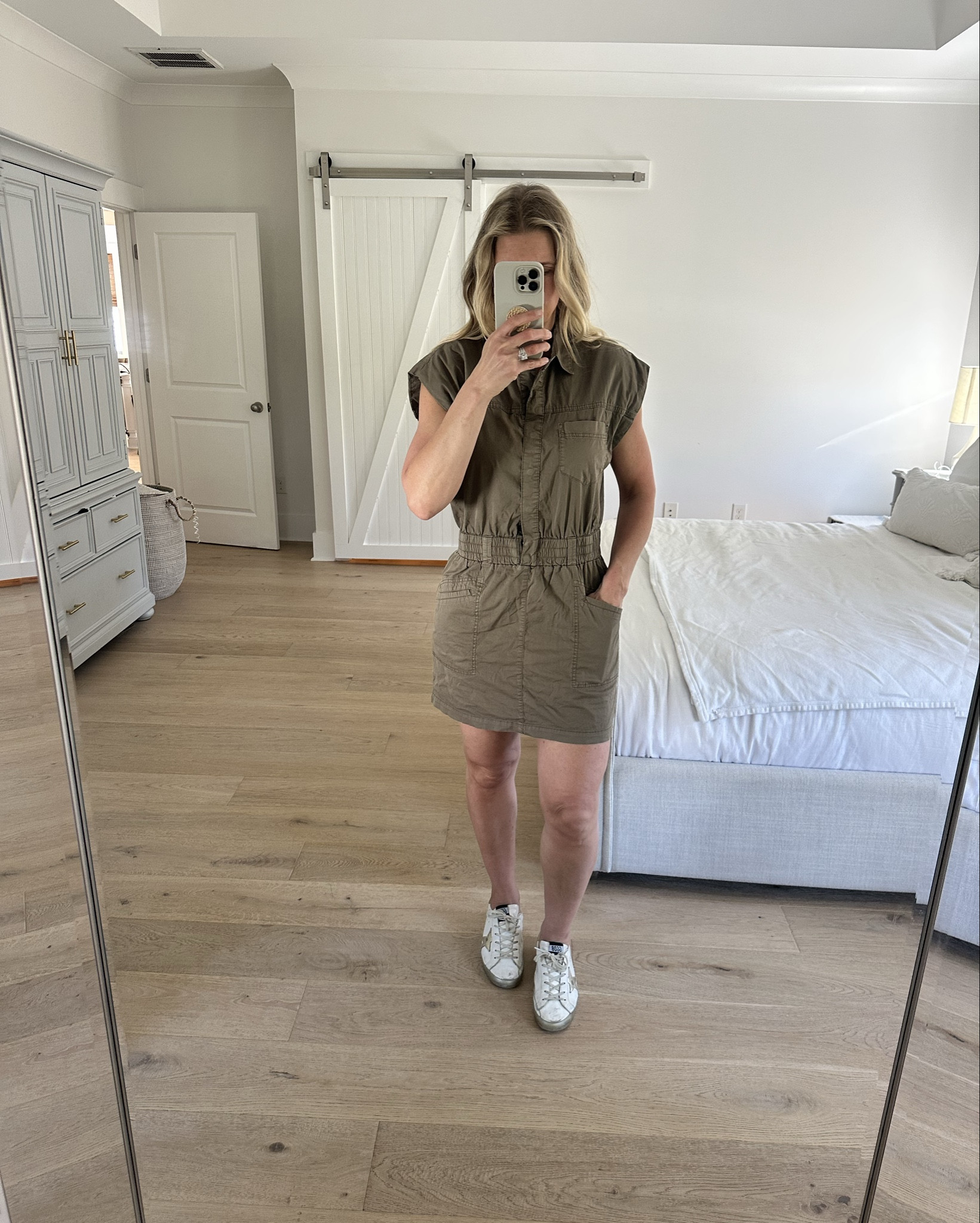 Love the color of this and fit. Great for spring, summer or a warm fall. You can dress this up or dress it down with sneakers for a more casual look. 

#LTKSpringSale #LTKOver40 #LTKSeasonal