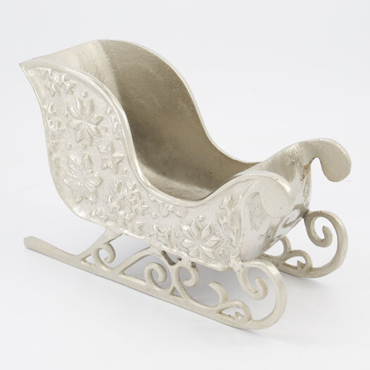 Silver Sleigh Ornament | TK Maxx