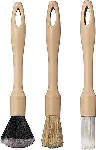 Car Detailing Brush Set, 3 Pack Natural Boars Hair Detailing Brush Set, Clean Interior or Exterio... | Amazon (US)