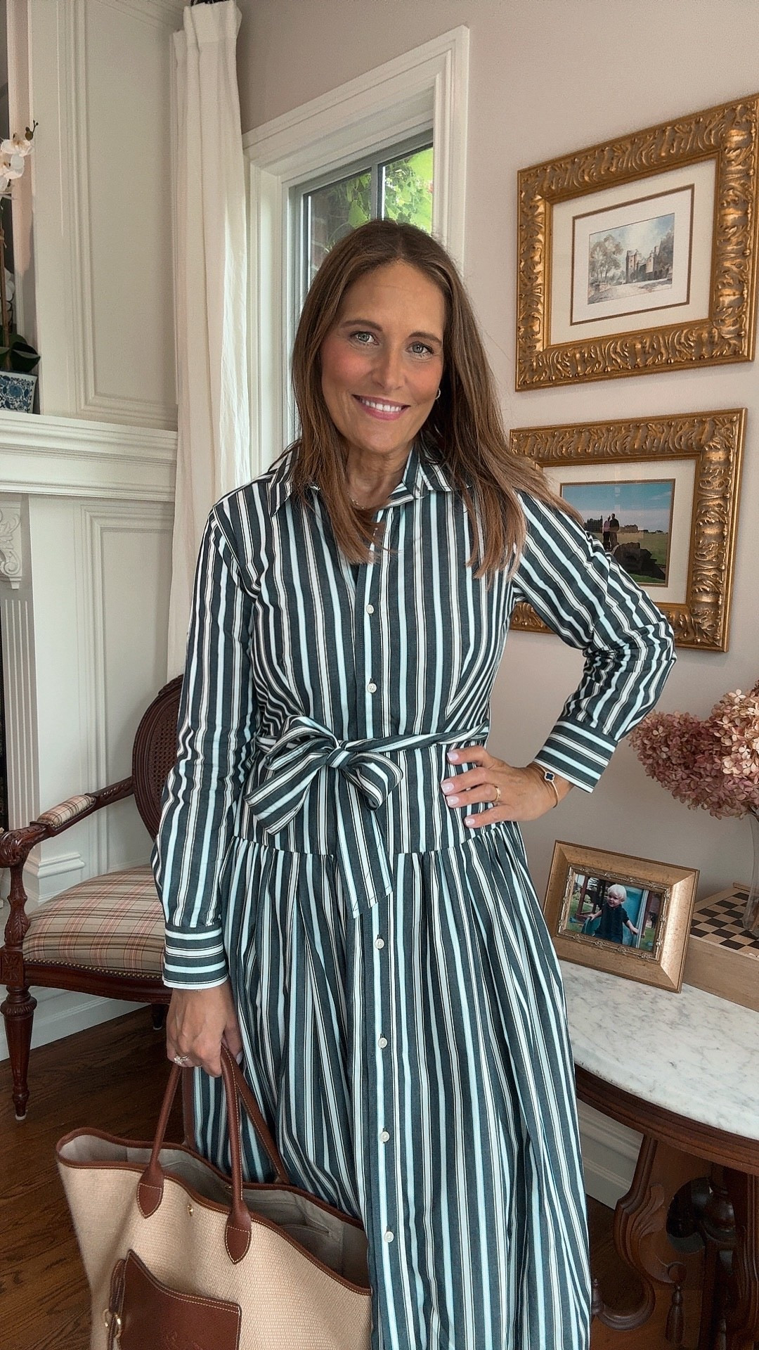 This drop waist dress from Walmart is a must-have! The stripes make you look leaner and the matching tie belt helps you cinch your waist. Plus, this dress is under $40! 

#LTKFindsUnder50 #LTKOver40 #LTKMidsize