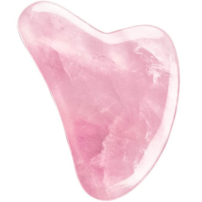 Gua Sha Massage Tool for Scraping Facial and Body Skin Massage Made of Rose Quartz Stone for Acup... | Amazon (US)