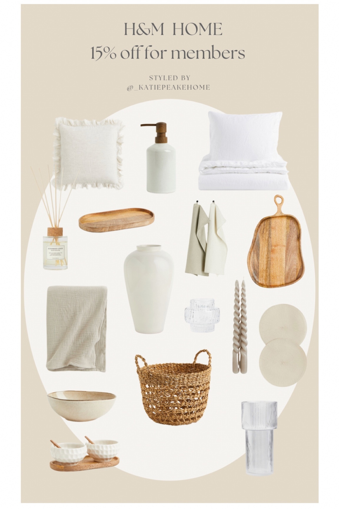 H&M home top picks! 15% off for member this bank holiday weekend 

Home decor, linen bedding, neutral home decor, cookware, dinnerware, wooden chopping board, candles, vases

#LTKhome #LTKunder100 #LTKFind