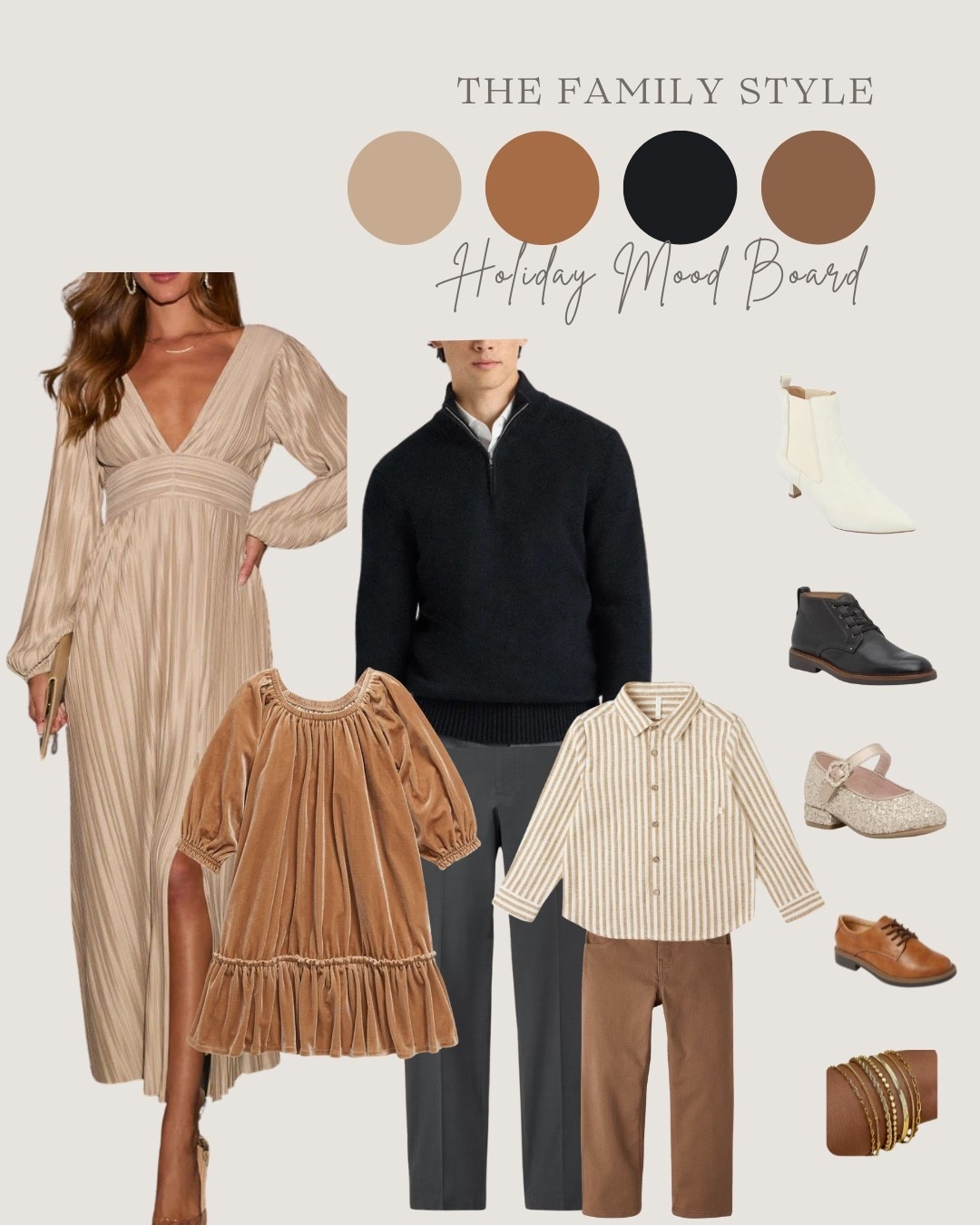 Golden glam holiday family look ✨

#LTKHoliday #LTKFamily