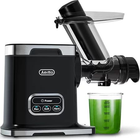 Slow Juicer Aeitto Masticating juicer Cold Press Juicer Machines Wide 3 Inch Chute with 2-Speed Mode | Walmart (US)