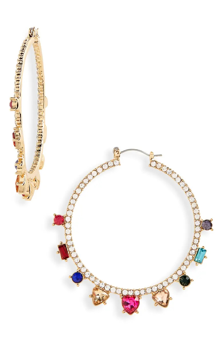 Nordstrom Cubic Zirconia Hoop Earrings | Nordstrom | Nordstrom