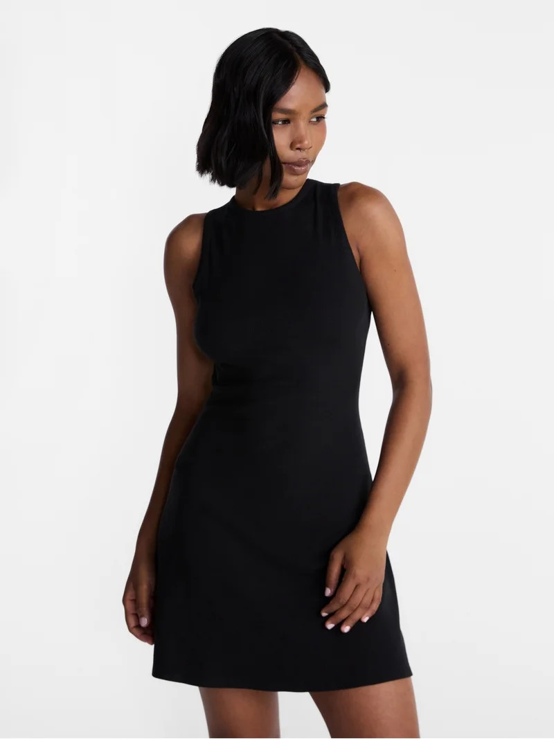 No Boundaries High Neck Mini Dress, Women's XXS-XXL | Walmart (US)