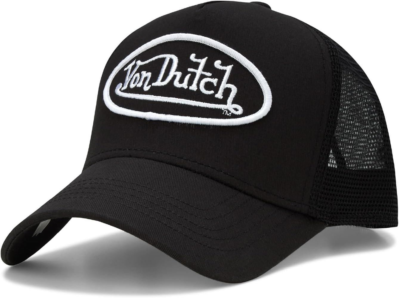 Von Dutch Unisex Trucker Hat - Retro Classic Solid Color Mesh Back Snapback Baseball Cap for Men ... | Amazon (US)