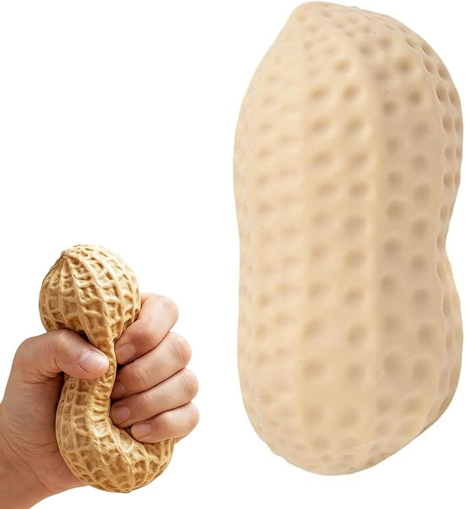 Peanut Squishies, 2026 New Peanut Stress Balls Fidget Toys for Adults, Soft Slow Rising Fidget Sq... | Amazon (US)