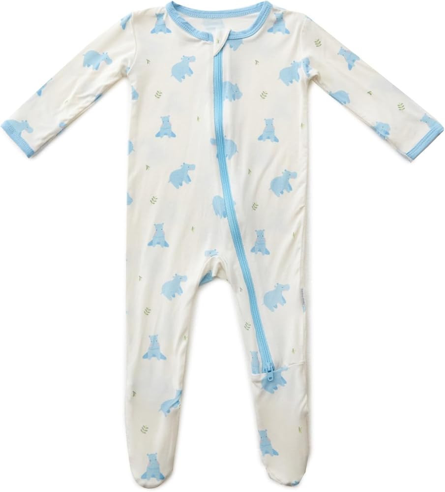 Bamboo Little Soft Baby Footie Pajamas, Baby Clothes, Newborn Sleepers, 95% Viscose and 5% Spande... | Amazon (US)