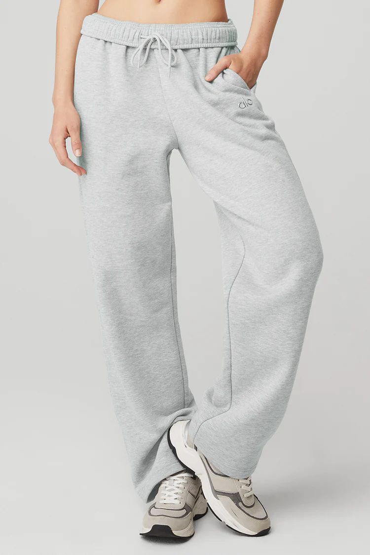 Accolade Straight Leg Sweatpant - Athletic Heather Grey | Alo Yoga