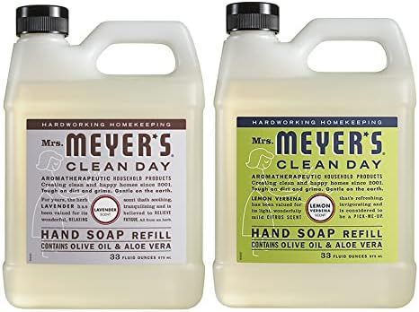 MRS. MEYER'S CLEAN DAY Liquid Hand Soap Lavender & Lemon Verbena, 33 Oz Refill (Each) | Amazon (US)