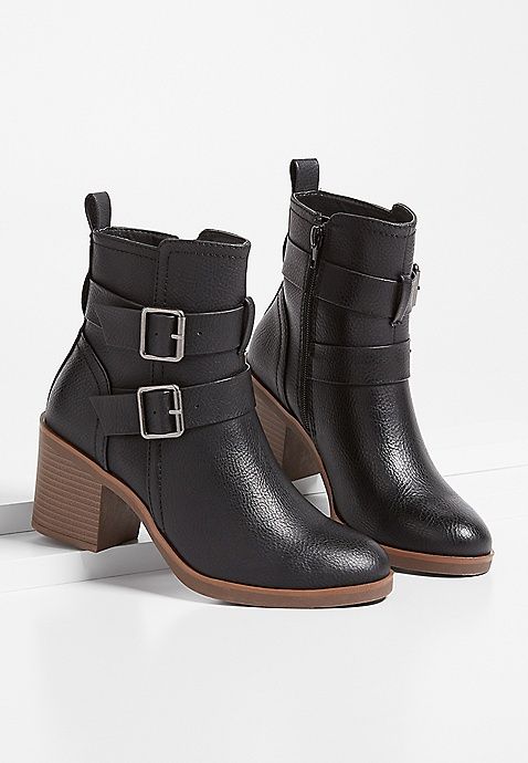 Annie Double Buckle Ankle Bootie | Maurices