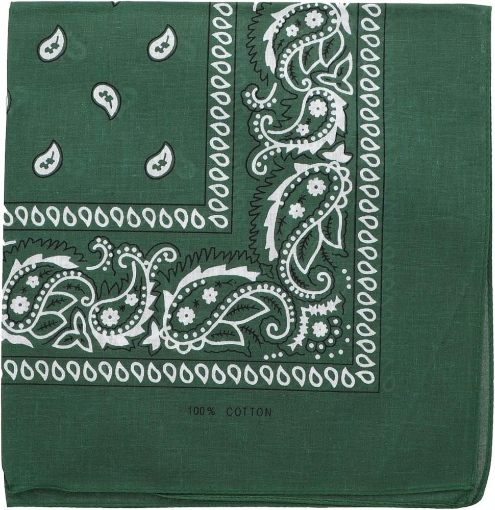 Motique Accessories 22 Inch Cotton Paisley Bandana | Amazon (US)