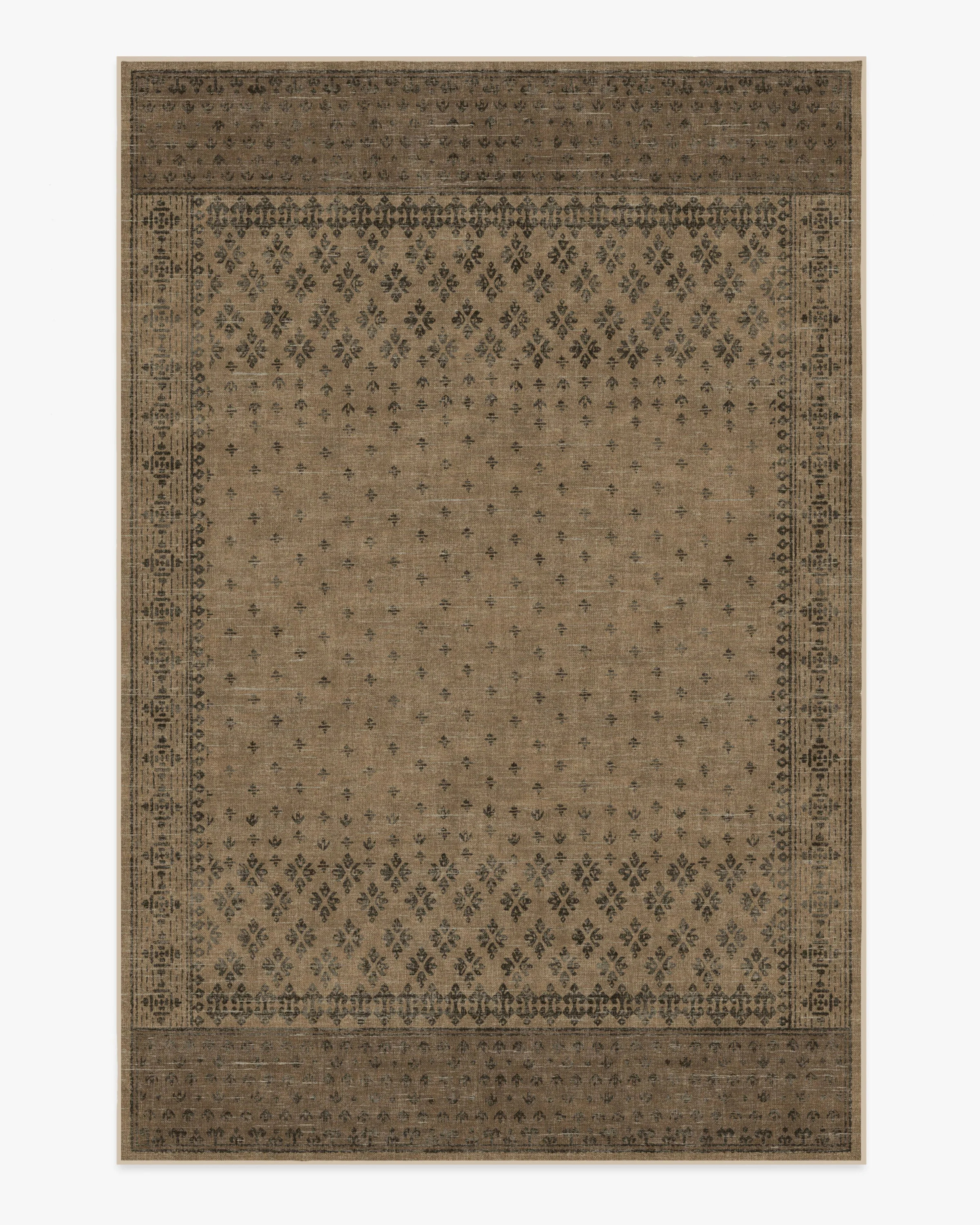 Fernanda Black & Tan Flatwoven Rug | Ruggable