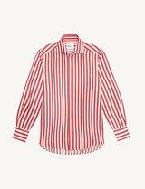 The Boyfriend: Tencel, Maple Red Stripe | With Nothing Underneath